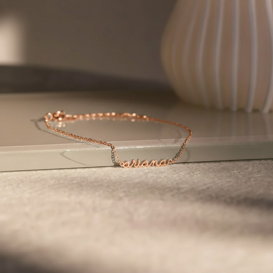 Custom Delicate Name Bracelet for Girls