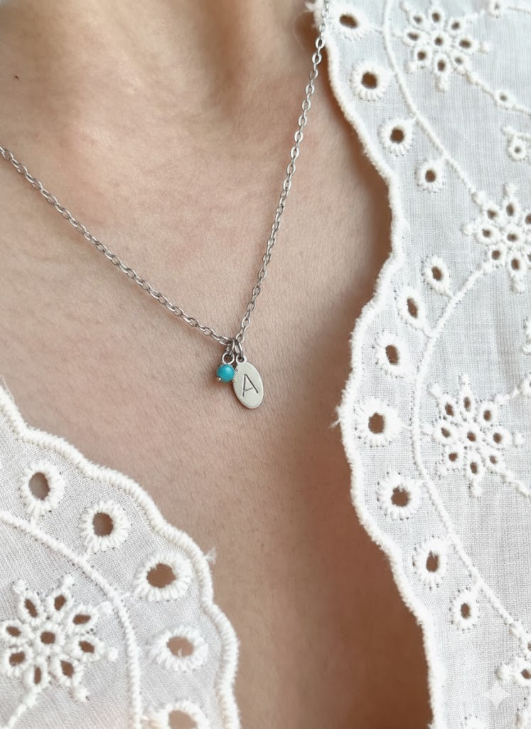 Petite initial pendant