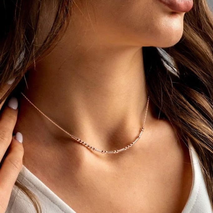 Unisex Morse Code Necklace