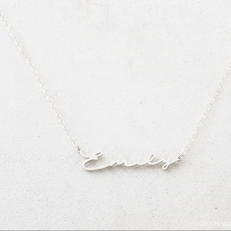 Custom Signature Name Necklace