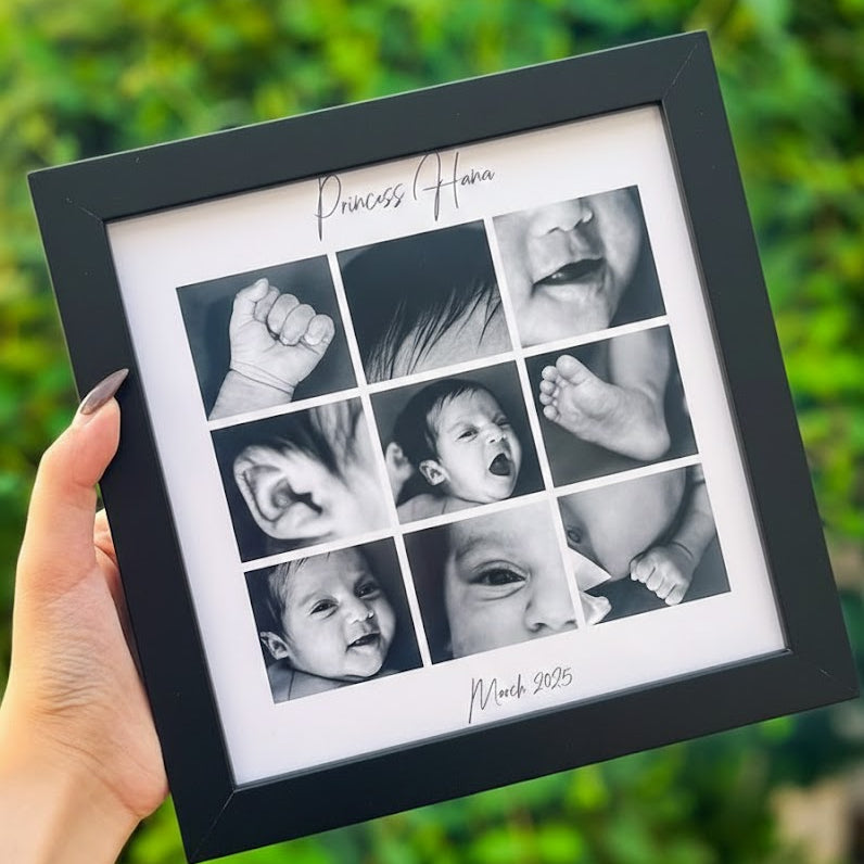 Custom Newborn Baby Photo Collage Frame(6*6)