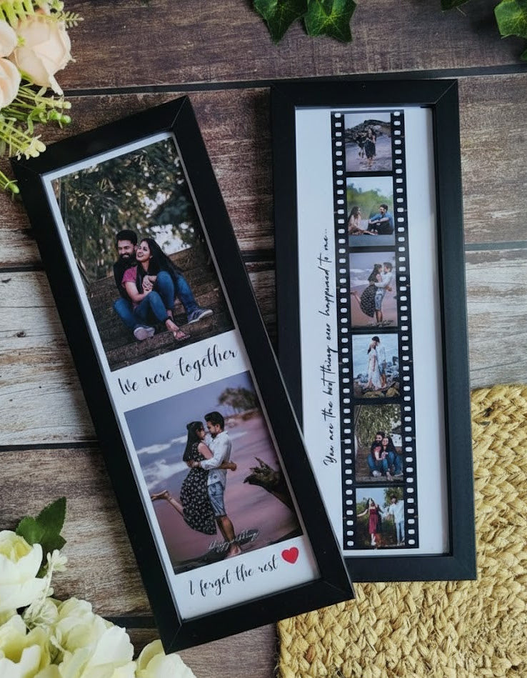 Personalized Wall Art & Film Roll Frame(4*10) with Custom  Collage and Quotes