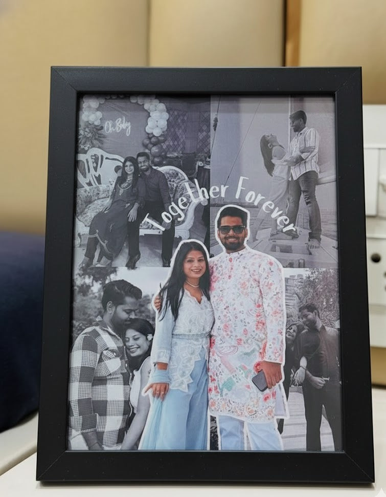 Custom Personalized "Together Forever" Photo Collage Frame(5*7) for Couples