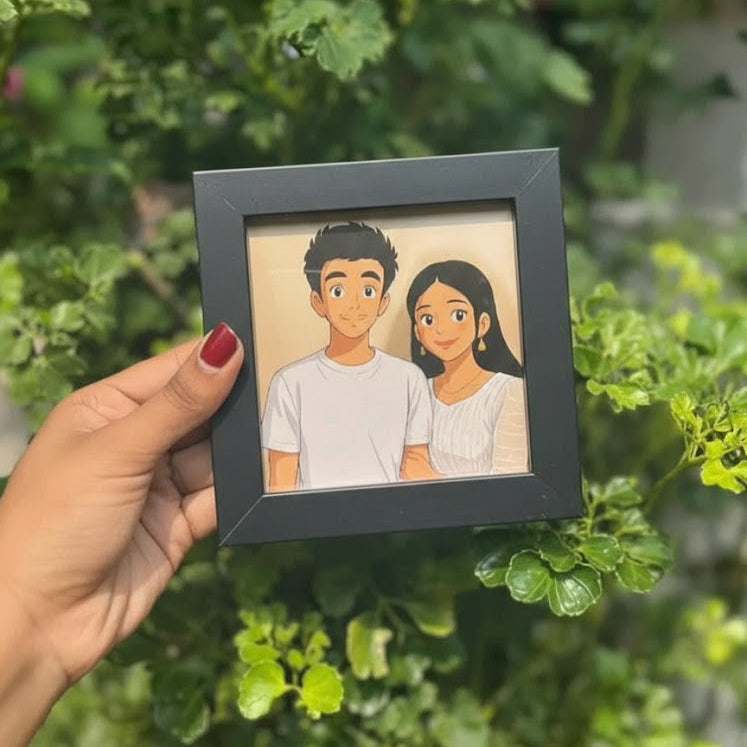 Personalized Ghibli-Style Frame (4*4)