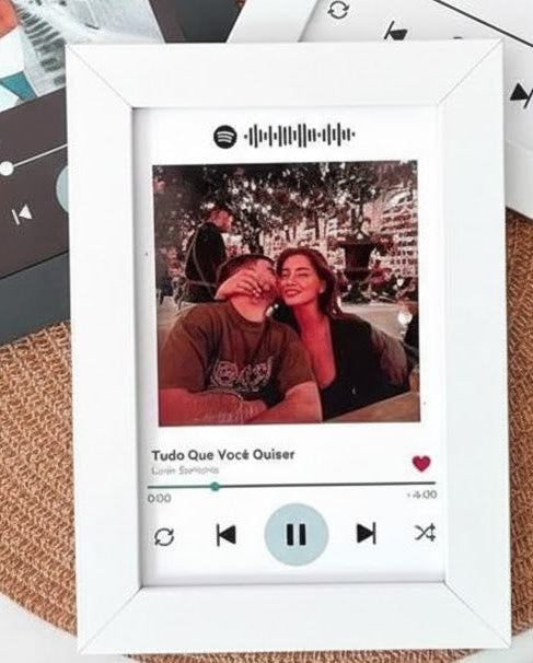 Personalized Spotify Music  Frames – Custom Photo & Scannable Song Code Wall Art